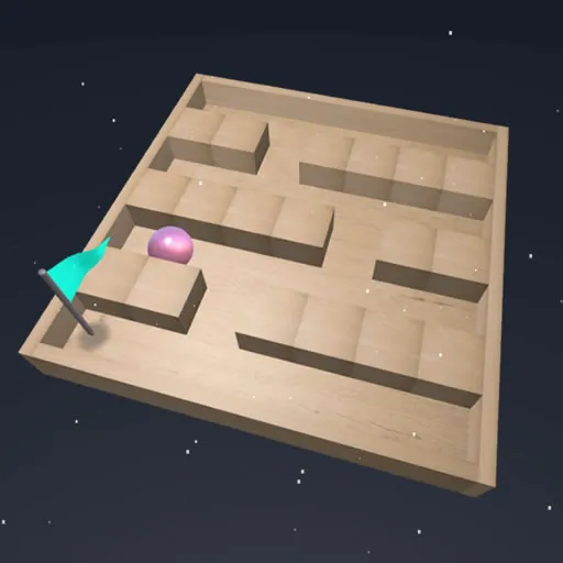 3D Maze Control: Tilt & Roll Physics Puzzle Game