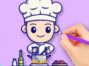 Chef Coloring Book Game - Free Online Food & Chef Drawing for Kids