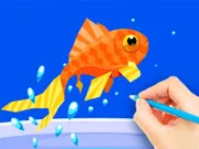 Coloring Book: Fish - Underwater Adventure Game for Kids & Toddlers