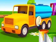 Water Truck Coloring Game Online | Free Kids Painting & Drawing Activity