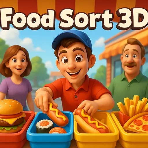 Food Sort 3D: Restaurant & Fast Food Puzzle Game