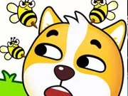 Save The Doge Online: Draw Walls to Protect Doge from Bees!