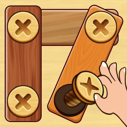 Screw Nuts & Bolts: Wood Solve - IQ Puzzle Game