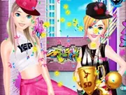 Street Dance Battle: Hip-Hop Sisters Fashion Showdown Dress Up Game