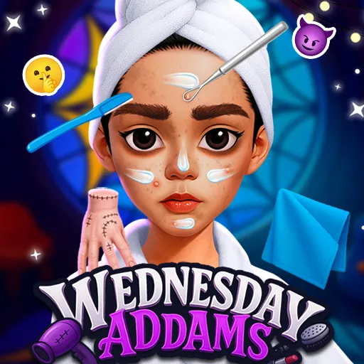 Wednesday Addams Beauty Salon Game - Gothic Glam Makeover