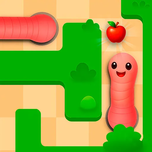 Worms Game: Arcade Maze Puzzle Adventure